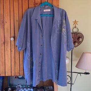 Tommy Bahama Men’s Dress Shirt XXL/TTG 100% Silk